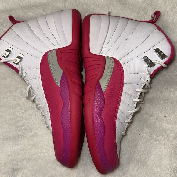 Air Jordan Retro 12 GG Vivid pink and white - Picture 12 of 13